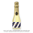 Load image into Gallery viewer, "Stella" Navy Stripe + Gold Engagement Champagne Labels