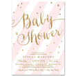 Load image into Gallery viewer, "Stella" Pink + Gold Glitter Baby Shower Invitation