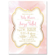 Load image into Gallery viewer, "Suzy" Blush + Gold Baby Shower Invitation