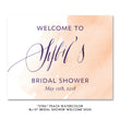 Load image into Gallery viewer, "Sybil" Peach Watercolor Bridal Shower Invitation
