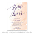 Load image into Gallery viewer, "Sybil" Peach Watercolor Bridal Shower Invitation