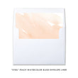 Load image into Gallery viewer, "Sybil" Peach Watercolor Wedding Invitation