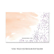 Load image into Gallery viewer, "Sybil" Peach Watercolor RSVP Card
