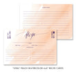 Load image into Gallery viewer, "Sybil" Peach Watercolor Bridal Shower Invitation