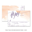 Load image into Gallery viewer, "Sybil" Peach Watercolor Wedding Invitation