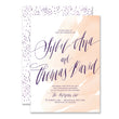 Load image into Gallery viewer, "Sybil" Peach Watercolor Wedding Invitation