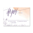 Load image into Gallery viewer, "Sybil" Peach Watercolor RSVP Card