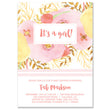 Load image into Gallery viewer, "Tali" Pink + Gold Baby Shower Invitation