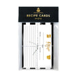 Load image into Gallery viewer, Black White + Gold Recipe Cards | Tory