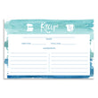 Load image into Gallery viewer, Turquoise Watercolor Recipe Cards | Tory