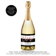 Load image into Gallery viewer, "Tory" Blush Glitter Stripe Graduation Champagne Labels
