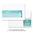 Load image into Gallery viewer, "Tory" Turquoise Watercolor Baby Shower Invitation