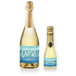 Load image into Gallery viewer, "Tory" Turquoise Watercolor Graduation Champagne Labels
