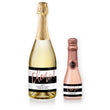 Load image into Gallery viewer, "Tory" Blush Glitter Stripe Graduation Champagne Labels