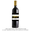 Load image into Gallery viewer, "Tory" Black White + Gold Graduation Party Invitation