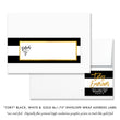 Load image into Gallery viewer, "Tory" Black White + Gold Graduation Announcement