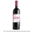 Load image into Gallery viewer, "Tory" Pink + Purple Blooms Wedding Wine Labels