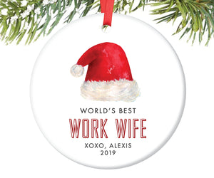 World's Best Work Wife Ornament  | 424