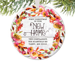 First Christmas New Home Ornament, Personalized | 449