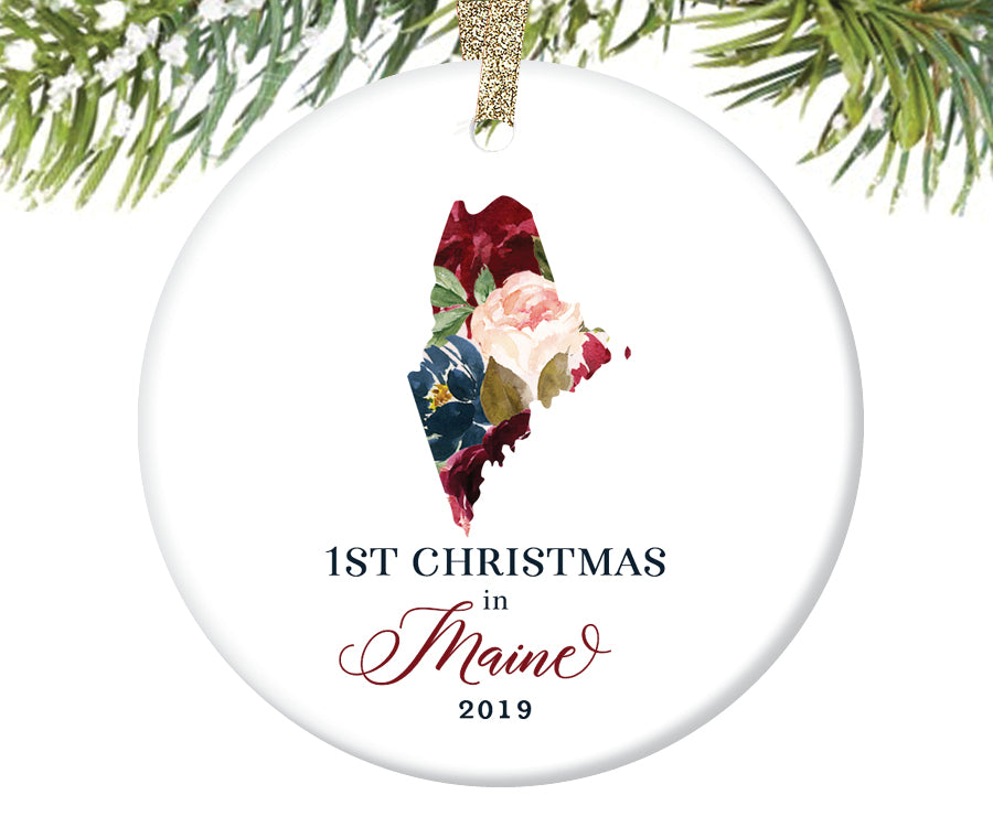 1st Christmas In Maine Christmas Ornament  |  629
