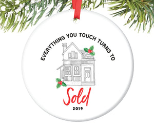 Real Estate Agent Ornament, Personalized | 736