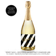 Load image into Gallery viewer, "Wendy" Black + Gold Birthday Party Champagne Labels