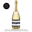 Load image into Gallery viewer, "Wendy" Navy + Gold Birthday Party Champagne Labels