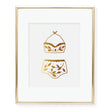 Load image into Gallery viewer, Two Piece Bathing Suit Foil Art Print