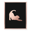 Load image into Gallery viewer, Cat Yoga Foil Art Print