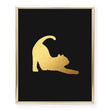 Load image into Gallery viewer, Cat Yoga Foil Art Print
