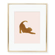 Load image into Gallery viewer, Cat Yoga Foil Art Print