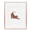 Load image into Gallery viewer, Cat Yoga Foil Art Print