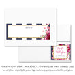 Load image into Gallery viewer, "Christy" Navy Stripe + Pink Roses Envelope Wrap Address Labels