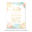 Load image into Gallery viewer, "Elena" Beach Birthday Party Invitation