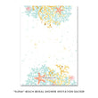Load image into Gallery viewer, Colorful Beach Wedding Bridal Shower Invitations with Blue, Coral, and Pink Ocean Theme by Digibuddha