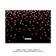 Load image into Gallery viewer, "Erika" Pink + Gold Confetti Graduation Announcement