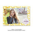 Load image into Gallery viewer, "Erika" Yellow Birds Graduation Announcement