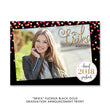 Load image into Gallery viewer, "Erika" Pink + Gold Confetti Graduation Announcement
