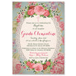 Load image into Gallery viewer, "Giada" Vintage Rose Baptism Invitation