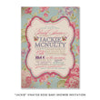Load image into Gallery viewer, "Jackie" Vintage Rose Baby Shower Invitation