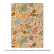 Load image into Gallery viewer, "Jackie" Autumn Leaves Baby Shower Invitation