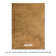 Load image into Gallery viewer, "Jackie" Lace + Burlap Baby Shower Invitation