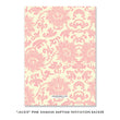 Load image into Gallery viewer, "Jackie" Pink Damask Christening Invitation