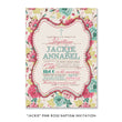 Load image into Gallery viewer, "Jackie" Pink Rose Baptism Invitation