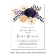 Load image into Gallery viewer, Chic Boho Plum Floral Bridal Shower Invitations, featuring lush plum florals against a serene purple and white backdrop.