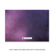 Load image into Gallery viewer, Chic Purple Watercolor Bridal Shower Invitation featuring a fashion wedding dress design, perfect for modern brides.
