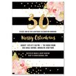 Load image into Gallery viewer, "Krissy" Black Stripes Birthday Party Invitation
