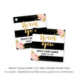 Load image into Gallery viewer, "Krissy" Black Stripe Baby Shower Invitation