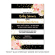 Load image into Gallery viewer, "Krissy" Black Stripe Baby Shower Invitation