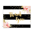 Load image into Gallery viewer, "Krissy" Black Stripes Thank You Card